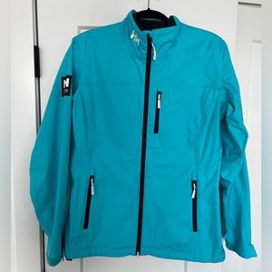 Helly hansen new without tags teal blue windbreaker style jacket